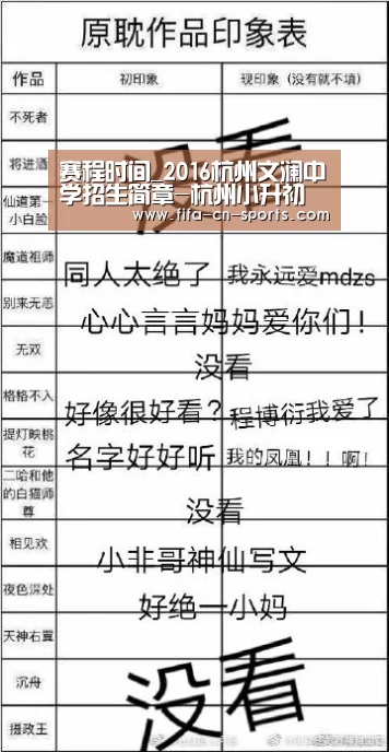 赛程时间